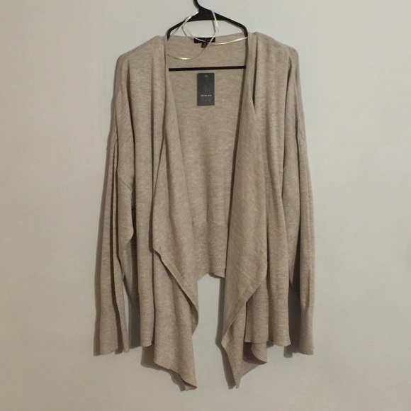plus size drape front cardigan